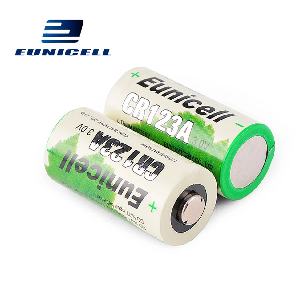 Светодиодный аккумулятор Eunicell 20 шт. 1300 мАч 2/3 А CR123A CR123 CR 123 CR17335 VL123A CR17345 16340 для