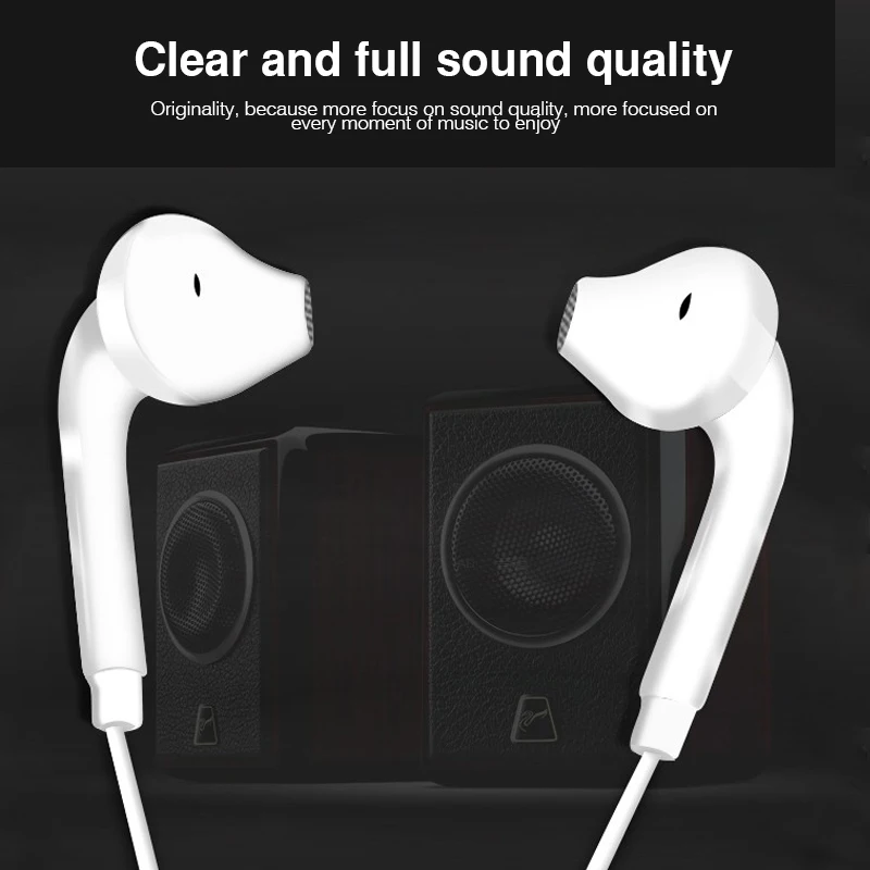 Earphones with Microphone 3.5mm In-Ear Stereo Earbuds Bass Headset Headphones for a Mobile Phone For xiaomi MP3 MP4 Player (20)