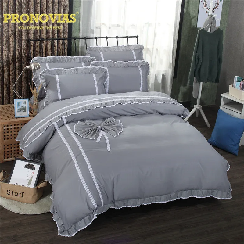 

Pronovias embroidered bowtie modern duvet cover set queen double single purple/navy/charcoal