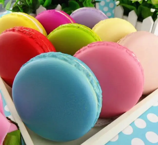 20pcs-SALE jumbo Macaroon 8 см кавайный мягкий конфетный цвет Редкие Большие Булочки смешанные цвета сжимаемые игрушки orderv