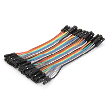 Hot 40Pcs 10cm Female To Female Jumper Wire Cable For Arduino For font b RC b