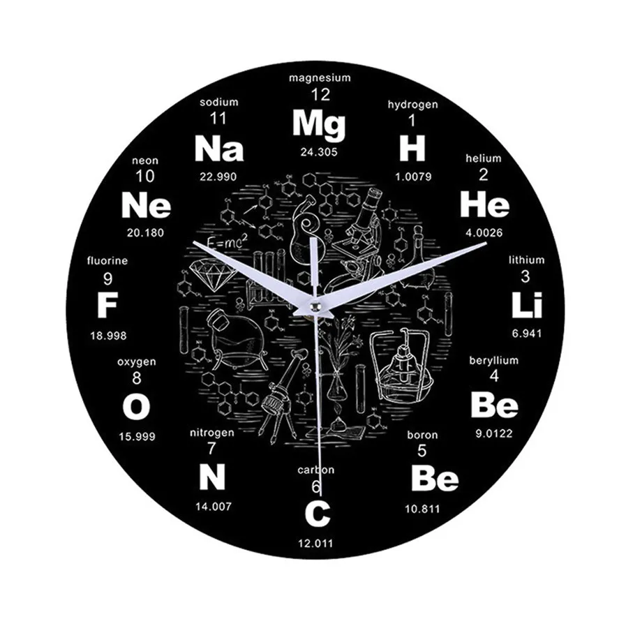 

Black Fashion Home Decor Wall Clocks 1pc Creative Style Non-Ticking Silent Antique Wood Wall Clock For Home Bedroom 0313#30