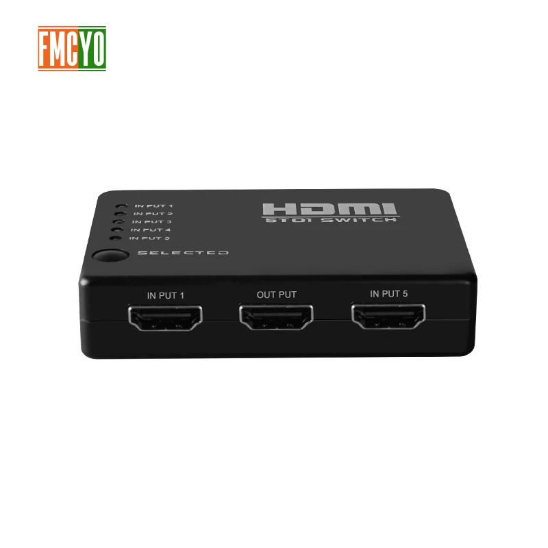 

KVM Switch 6 port 5 Input 1 Output Wireless Remote HDMI Switcher Video Monitor 1080p HDMI Switcher