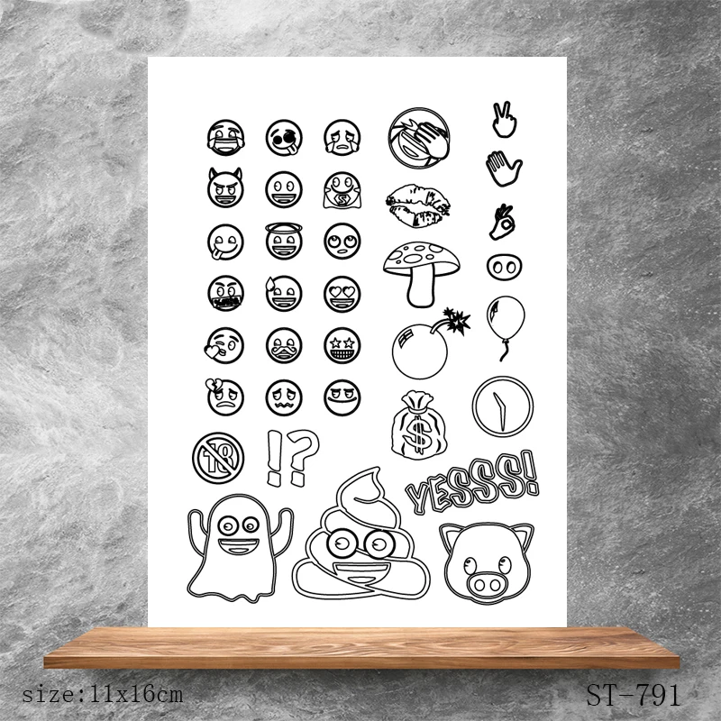 

ZhuoAng Pig head baby Transparent Seals for DIY scrapbooking photo album Clear Stamps