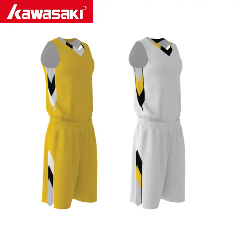 

Brand Kawasaki Reversible Basketball Jersey Basketball Uniform Men Custom SUblimations Printing Training Suits For Game Practice