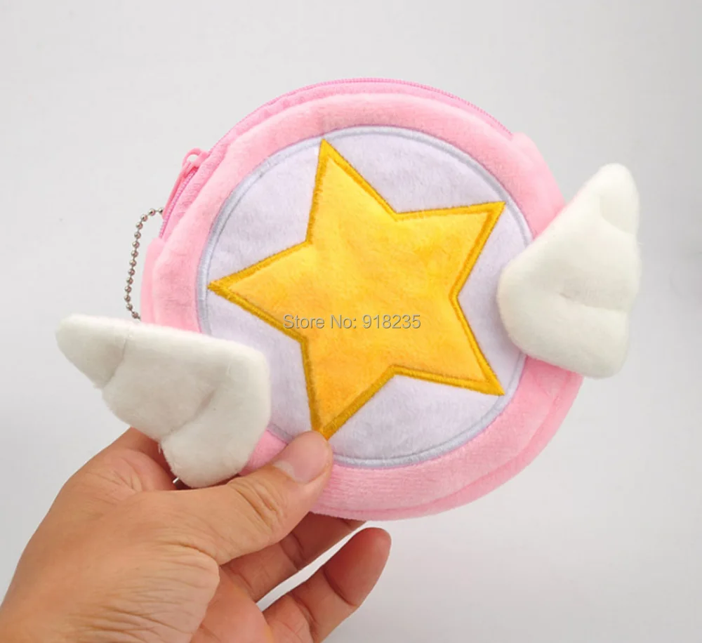 

Card Captor Sakura Clear Card Kinomoto Sakura 14CM Plush Doll Coin Bag Toys PCXB