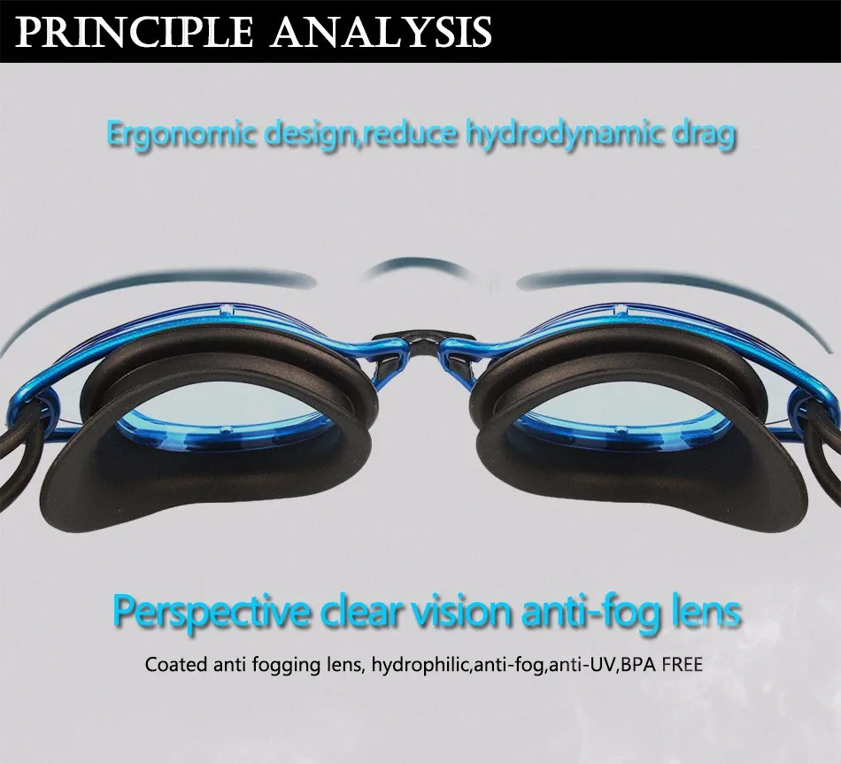 Очки для плавания, водонепроницаемые силиконовые очки, противотуманные очки для мужчин и женщин, очки для плавания ming