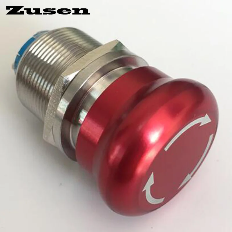 

Zusen 22mm metal emergency switch push button switch GQ22-11T/S