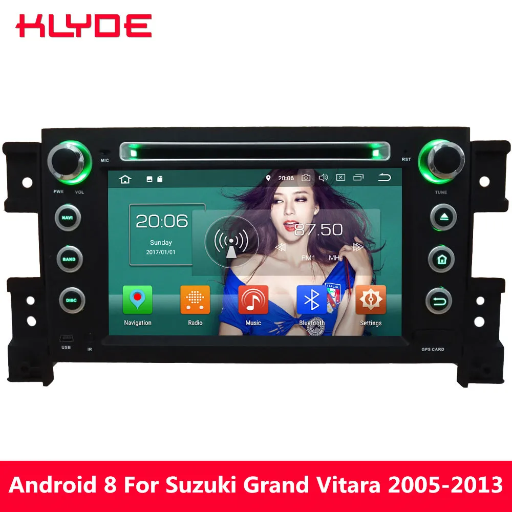 

KLYDE Octa Core Android 8.0 4GB RAM 32GB ROM Car DVD Player For Suzuki Grand Vitara 2005 2006 2007 2008 2009 2010 2011 2012 2013