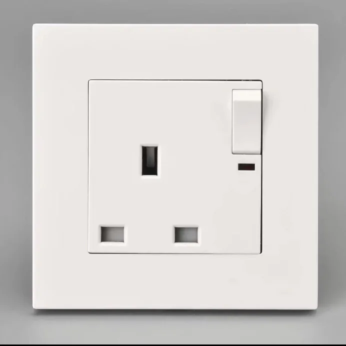 Uk Standard Wall Socket With Switch 13a 250v Panel