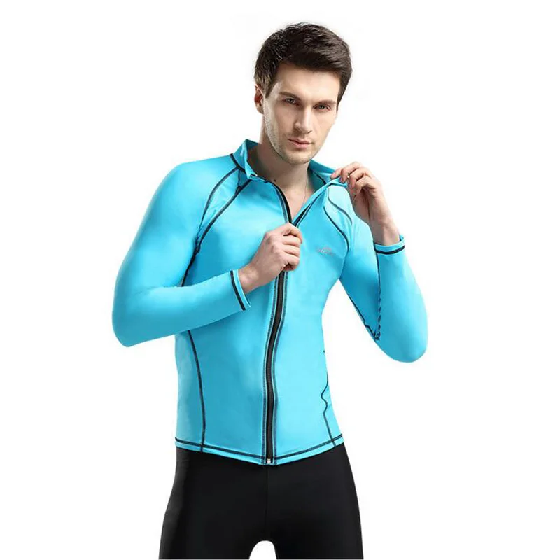 Buy Men Long Sleeve Plus Size Lycra Rash Guard Jacket