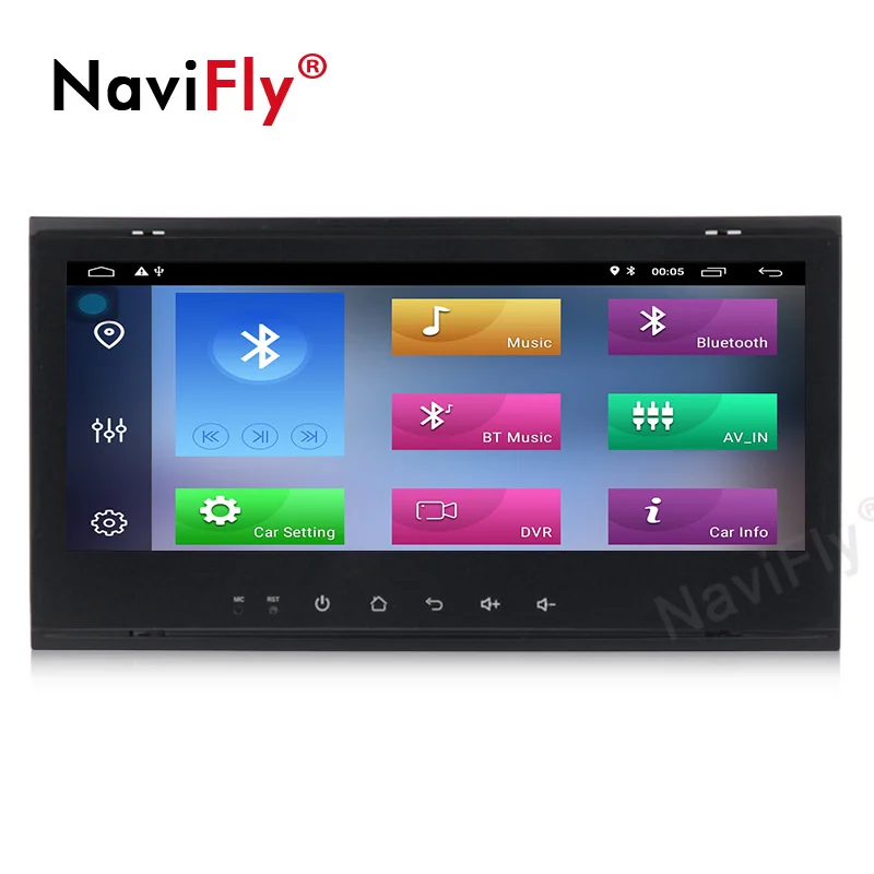 NaviFly 8," экран Android9.1 32G rom автомобильный FM радио gps кассета для Volkswagen VWTouareg Multivan T5(2002-2010) Автомобильный RDS DVR