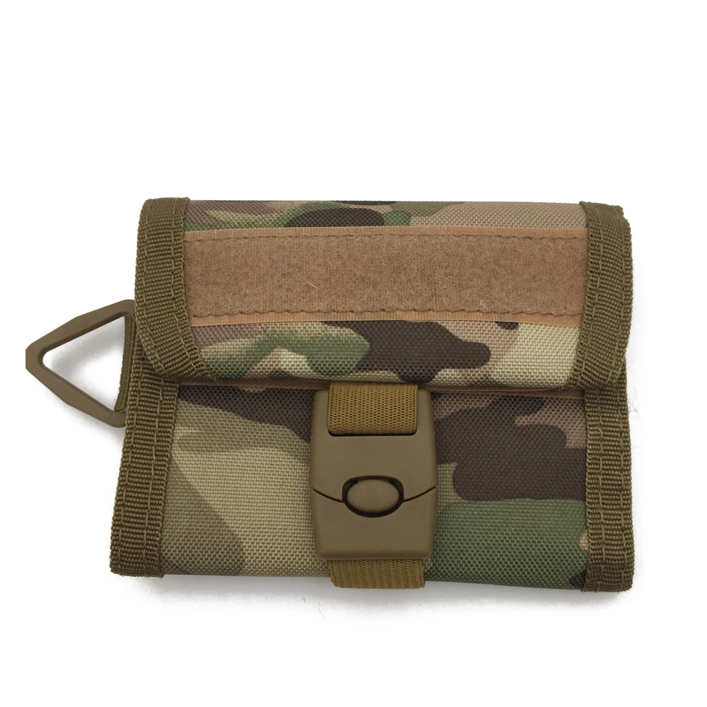

Multifunction Man Women Unisex Waterproof Nylon 600D Camouflage female hook Wallet Card Case Billetera Hombre Package Key Wallet