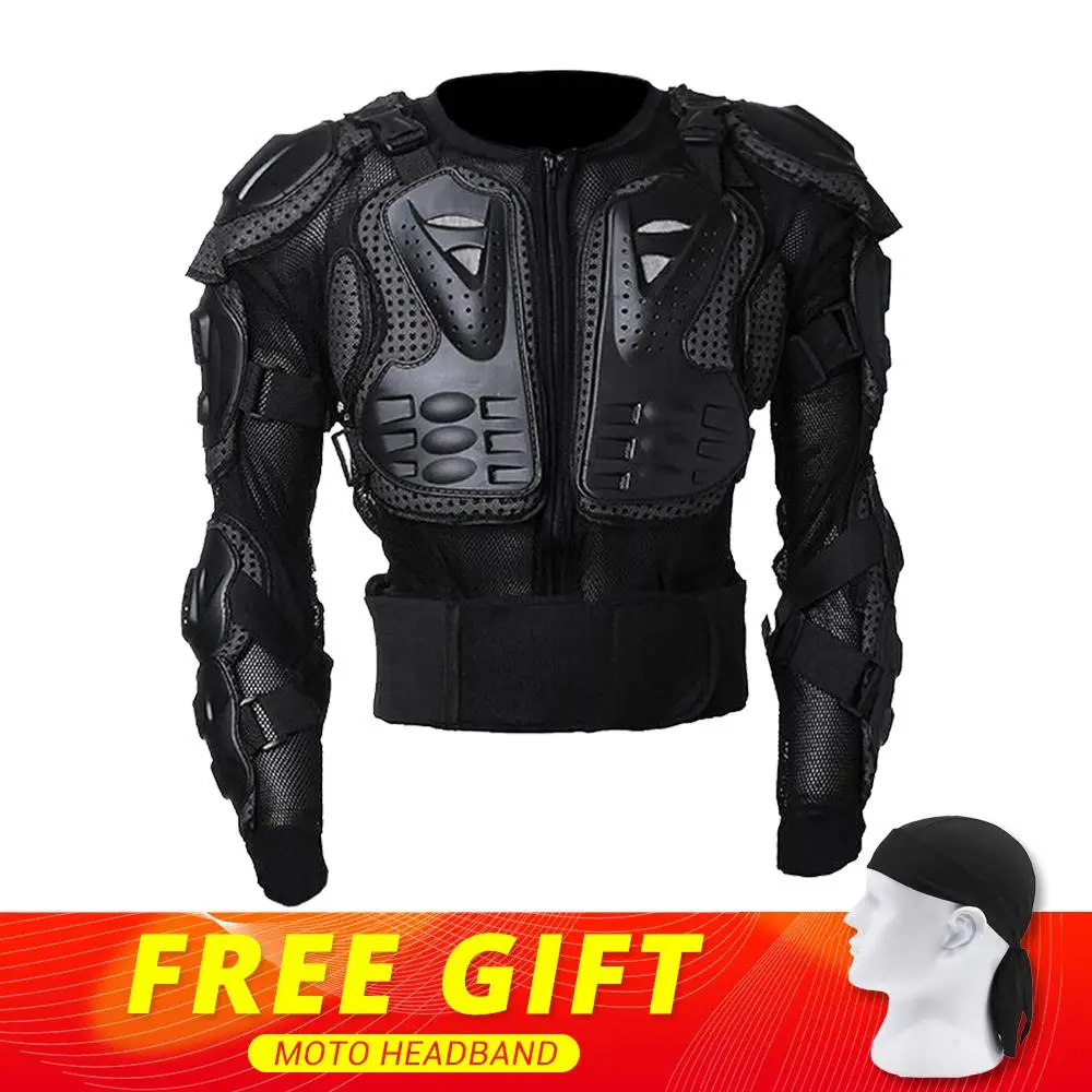 

New Motorcycle Jacket Moto Body Armor Protection Motorcycle Armor Back Protector Motocross Off-Road Spine Chest Brace Gear Guard