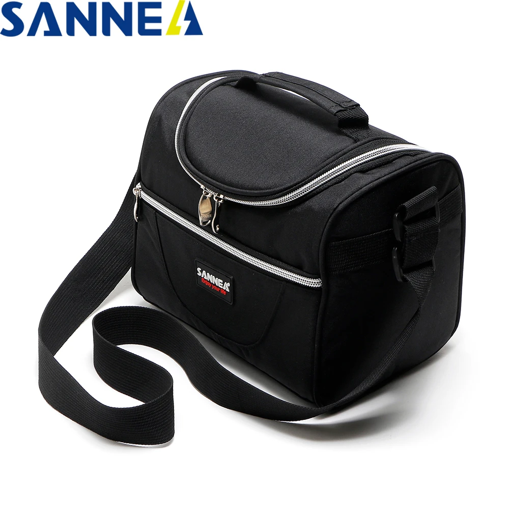 

SANNE Thermo Lunch BagsHandbag Cooler Insulated Lunch Box Thermal Lunch Box for Kids Food bag Picnic Bag Simple and Stylish