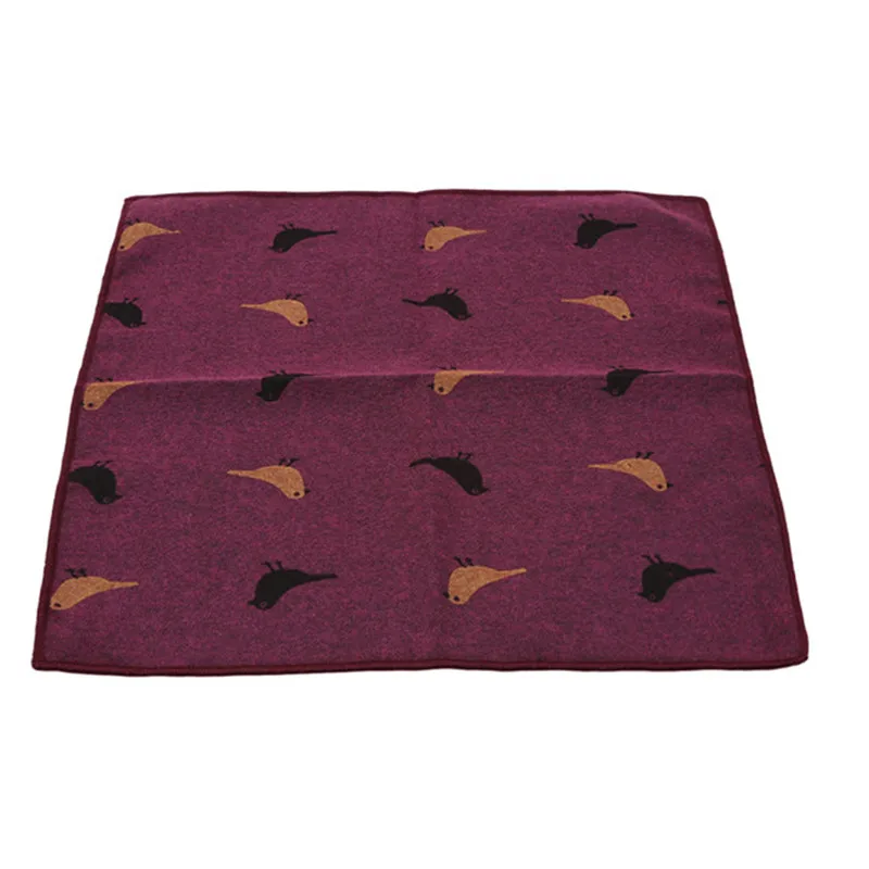 Животные шаблон Карманный платок для мужской костюм квадратный 24*24 см хлопок платок полотенце для сундуков - Цвет: 04