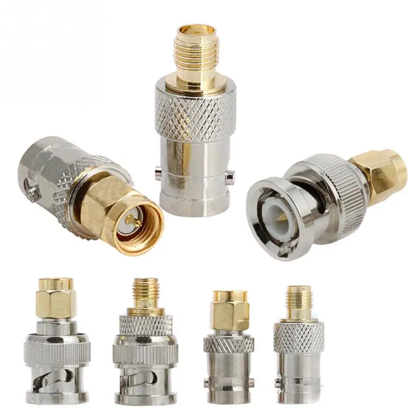 4 шт. BNC штекер для SMA гнездо прямой RF разъем адаптера