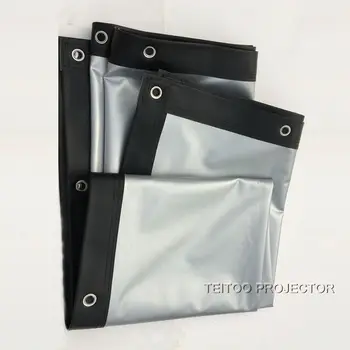 

84 inches 4:3 Wall Mounted Metal Silver Front 3D Projector Screen Foldable for Smart DLP Projectors Home Cinema Theater