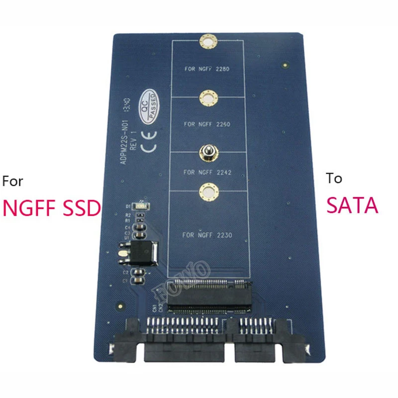 Zoeson USB3.1 SSD M.2 B-Key SATA NGFF Kit de Caja con Soporte de diseño de Aluminio NGFF SSD 2230 2242 2260 2280 