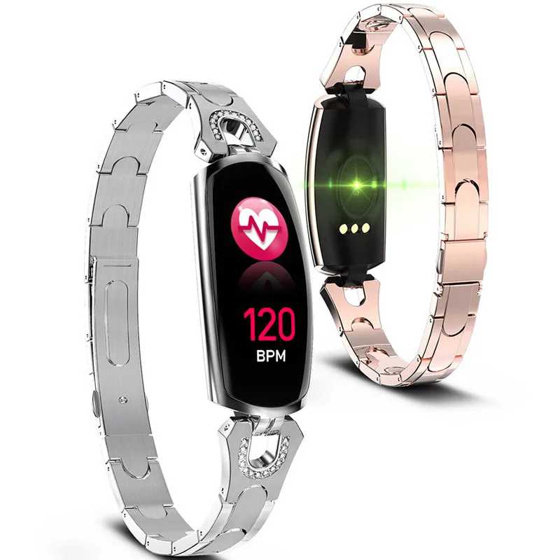 

AK16 New Smart Bracelet Blood Pressure Heart Rate Fitness Tracker Smartwatch Life Waterproof Smart Wristband for Women
