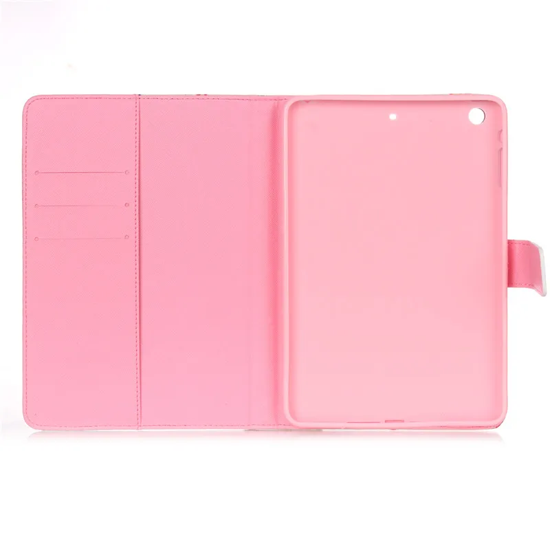 For Mini iPad Mini 2 3 1 Case Smart Wallet Flip PU Leather Silicone Stand Case Girl Kids Gift Protect Full Body Tablet Covers (28)