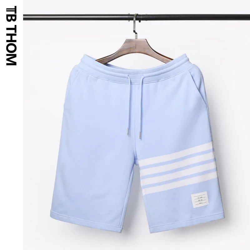 ТБ солнцезащитные очки THOM цвет небесно-синий повседневные шорты для мужчин женщин окрашенная летний спортивный Шорты мужской моды Хлопковые укороченные штаны для мужчин