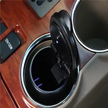 Автомобильный Стайлинг синий светодиодный свет пепельница для Volkswagen VW Polo Golf 4 Golf 6 Golf 7 CC Tiguan Passat B5 B6 Jetta Mk5 MK6 любых автомобилей