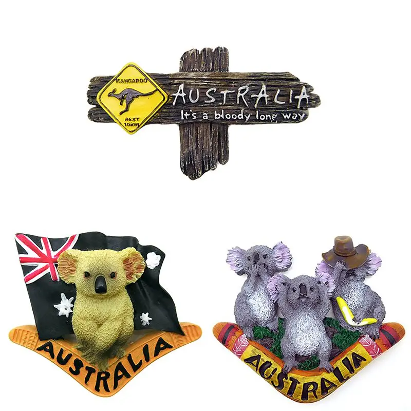

Australia Element 3D Kangaroo Refrigerator Magnet Fridge Magnets Wall Magnet Home Decoration Tourist Souvenir Arts Crafts
