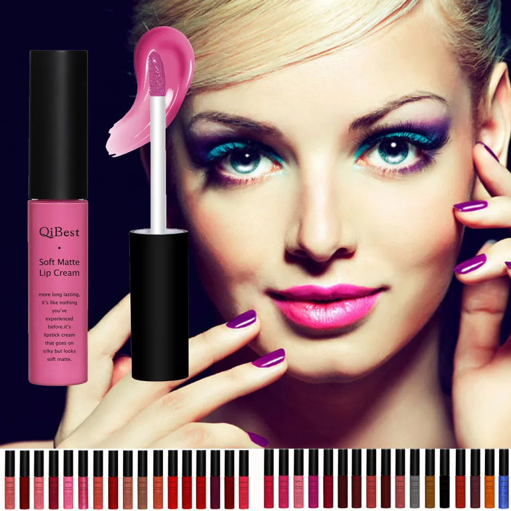 New High Quality Makeup Lip Gloss Waterproof Matte liquid lipstick Long