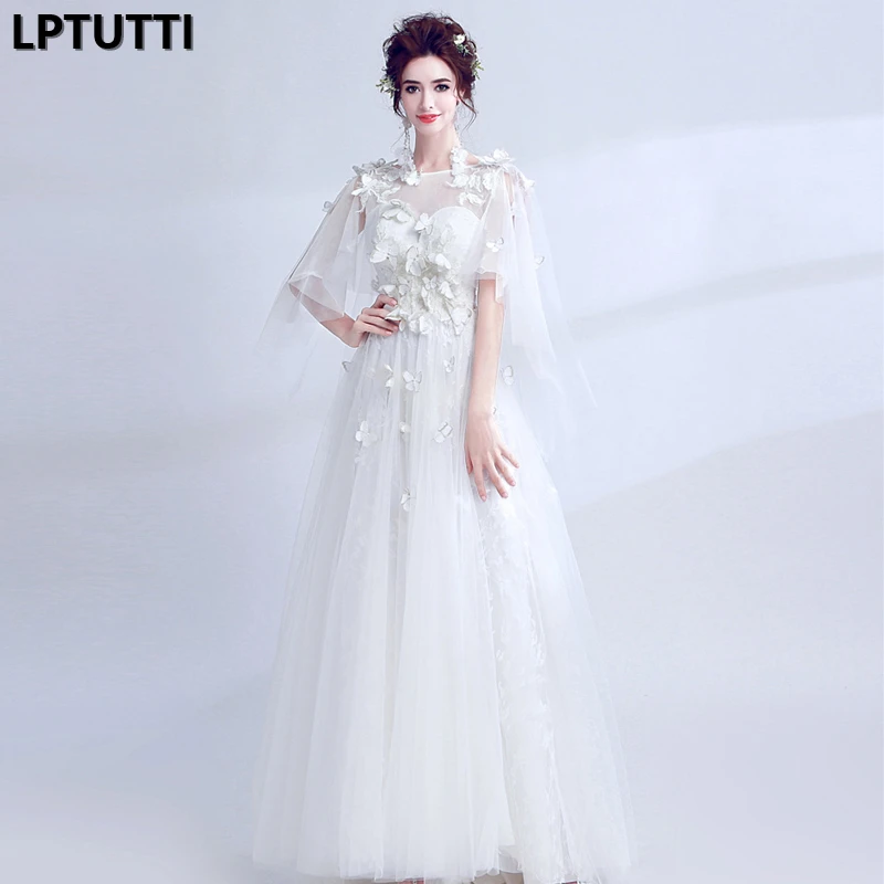 

LPTUTTI Appliques 3D butterfly New For Women Elegant Date Ceremony Party Prom Gown Formal Gala Events Luxury Long Evening Dress