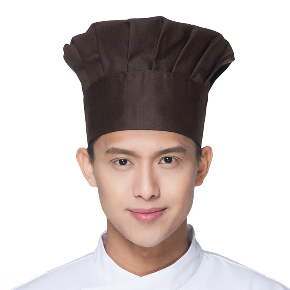 Высококачественная Регулируемая шапка шеф-повара для кухни и пекаря, эластичная шапка для приготовления пищи, полосатые простые шапки, рабочая шапка шеф-повара - Цвет: Photo