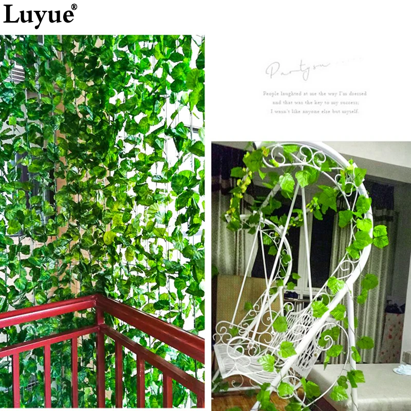 Luyue, 12 шт., 230 см, 7,5 футов, длинные искусственные растения ...