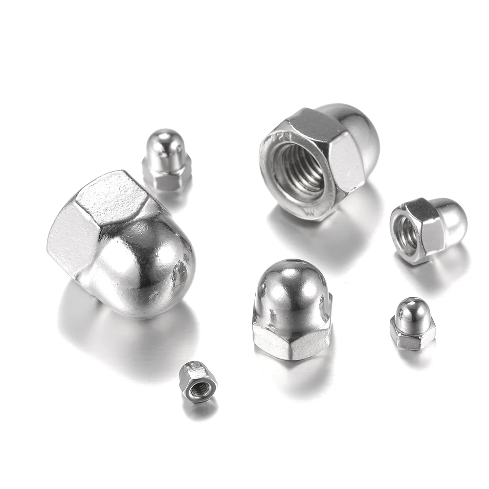 

DIN1587 M3/M4/M5/M6/M8/M10/M12 stainless steel Self-locking Nut Lock Nut Locknut Slip Nylon Hex Nut Assortment Kit