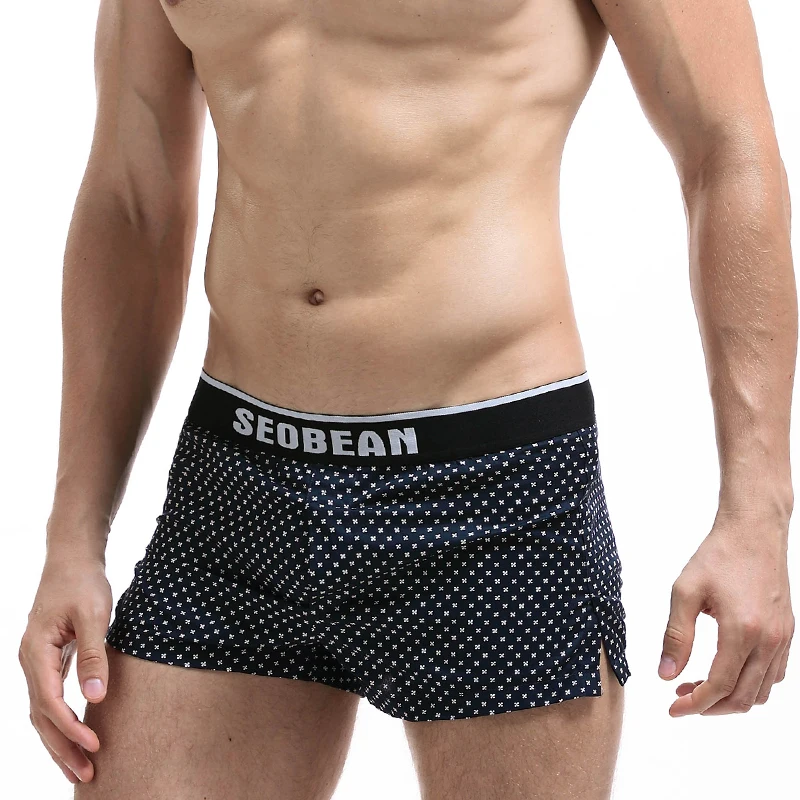 Мужские шорты из 100% хлопка seobean свободные брюки размера плюс пижамные derlook|pajamas