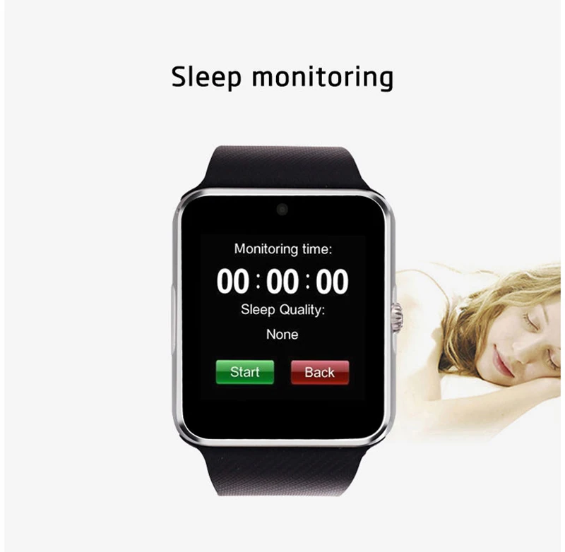 smart watch gt08 clock sync notifier with sim card