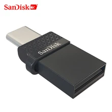 Sandisk type-C USB двойной OTG USB флеш-накопитель 32 Гб 16 Гб 64 Гб 128 ГБ высокоскоростной Многофункциональный флеш-накопитель 2,0 флешки