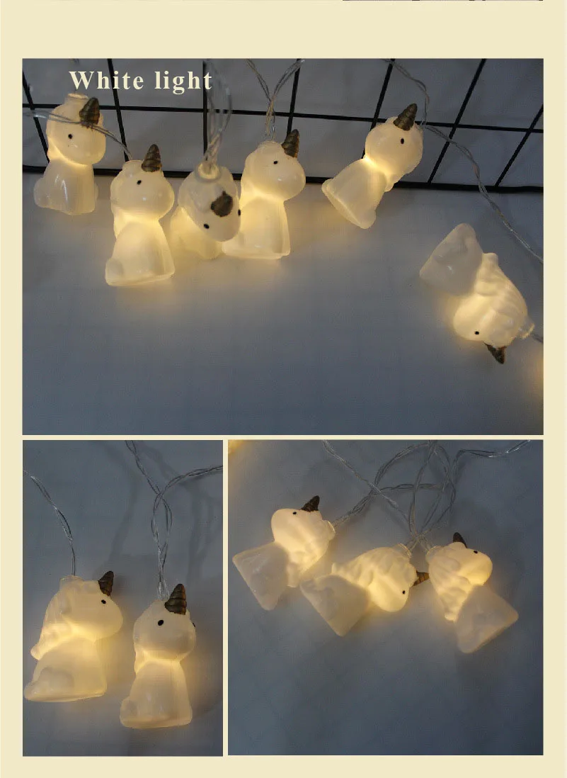 1.5m 10 lights unicorn christmas led fairy string 10