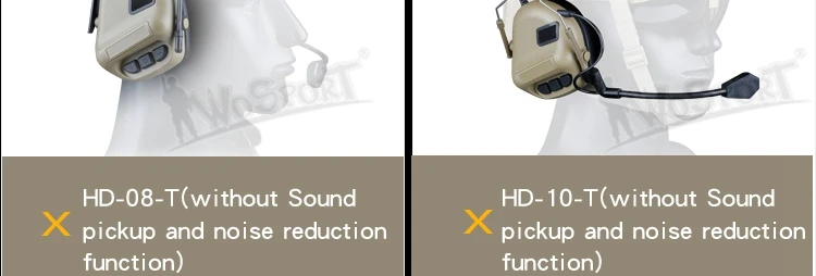 Tactical Communication Headset Outdoor Shooting Airsoft CS Headphone Head Wearing Version & Helmet Version Headphones