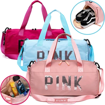 

Waterproof Gym Bag Women Men Sport Bags Fitness Yoga Travel Swiming Leisure Outdoor Canvas Bag Large Capacity Training Camping