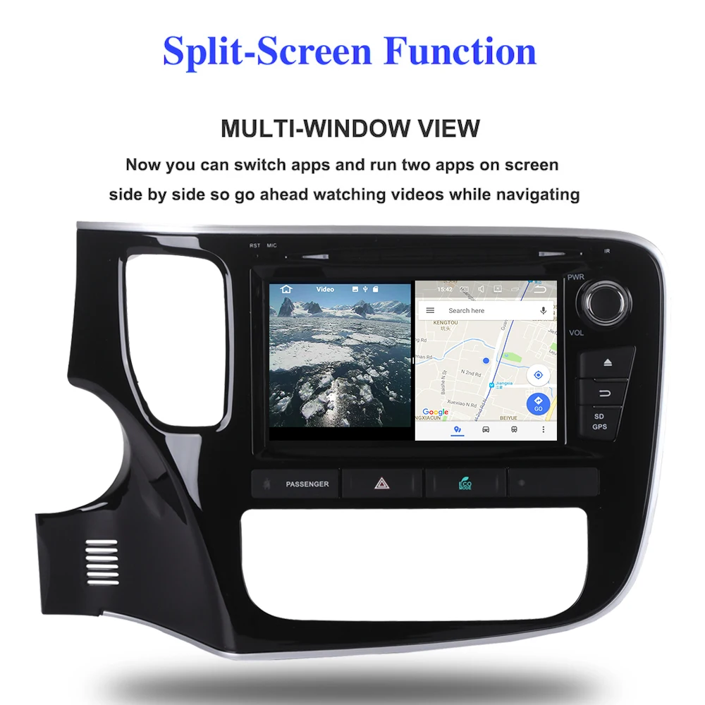 Excellent Car 2 din android GPS Navi for Mitsubishi Outlander 2014 2015 2016 auto-radio navigation multimedia 4Gb+32Gb PX5 8-Core 3