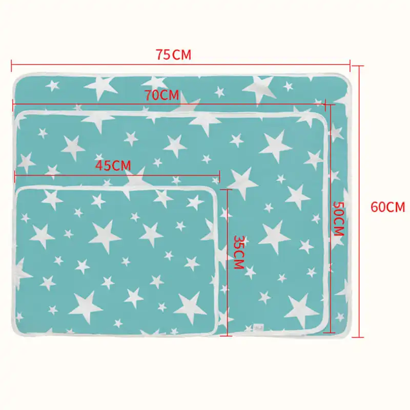 Size 60x75cm 50x70cm Baby Changing Mat Portable Foldable Washable