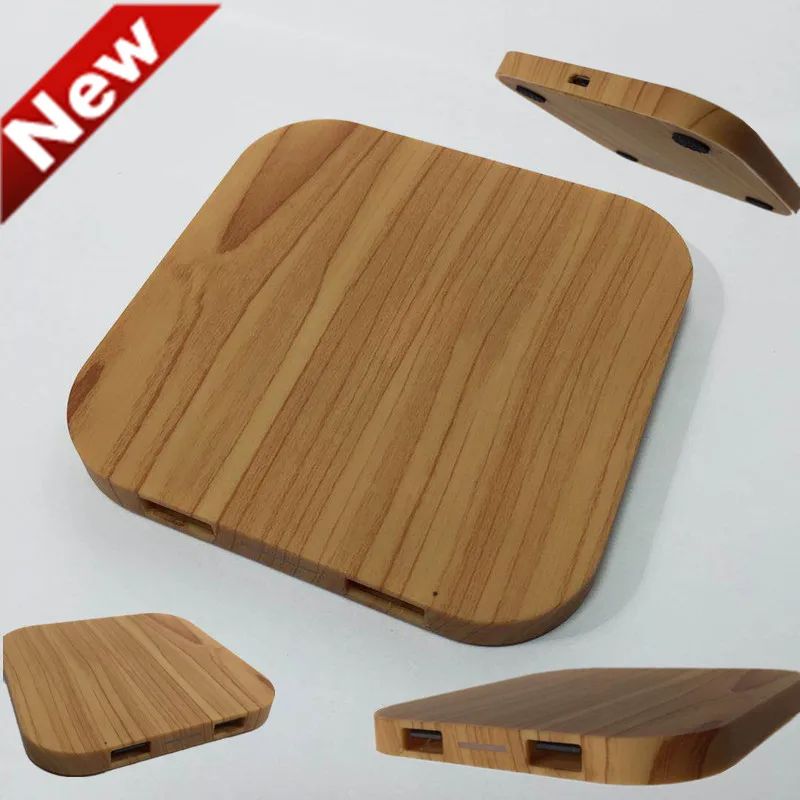 

Wood grain Qi Wireless Charger for iPhone 8/X Fast Wireless Charging for Samsung S8/S8+/S7 Edge Nexus5 Lumia 820 USB Charger Pad