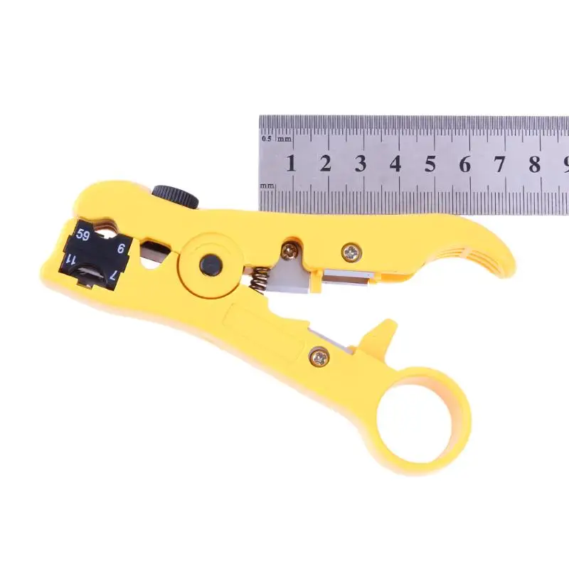 network cable repair maintenance tool kit Multifunction Coaxial Cable Stripper Clamp Crimping Plier Wire Stripper for RG69/6/11/7 Telephone Flat wire Network twisted pair line toner tracer