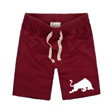 Мужские шорты с рисунком быка, испанские Популярные летние повседневные мужские шорты с эластичной резинкой на талии длиной до колен