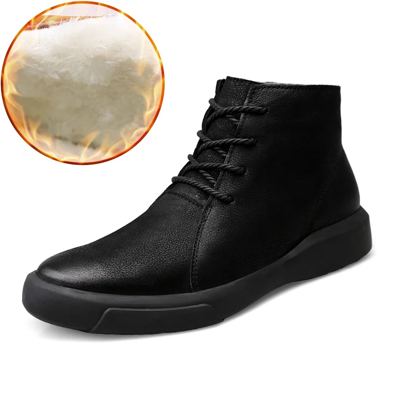 Fotwear/мужские ботинки из натуральной кожи Обувь премиум класса на шнуровке