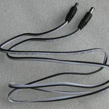 10 шт./psck двухсторонний прямой DC 5,5x2,1 мм/5,5*2,1 штыревой разъем питания шнур-удлинитель 100 см