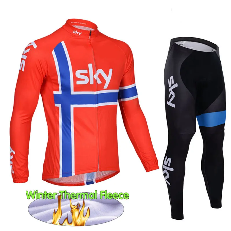 

High Quality Long Sleeve Cycling Clothing Ropa Ciclismo Invierno Hombre Winter Thermal Fleece Cycling Jersey Long Sleeve Set