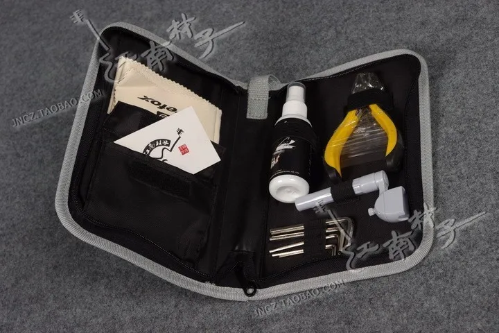 

Prefox Guitar Strings Cleaning Tool Nursing Stringed Adjust Tool Bag Guitar Fix Accessories Music instrument Care Kit
