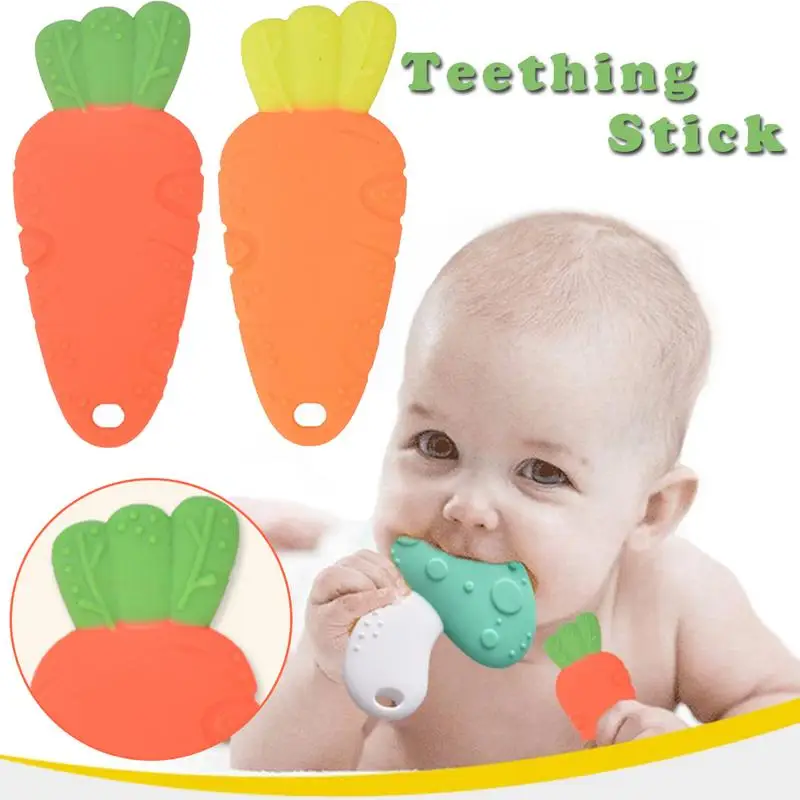 baby carrot teether