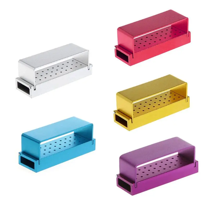 

30 Holes Dental Bur Burs Holder Block Autoclave Disinfection Aluminum Sterilizer Pro